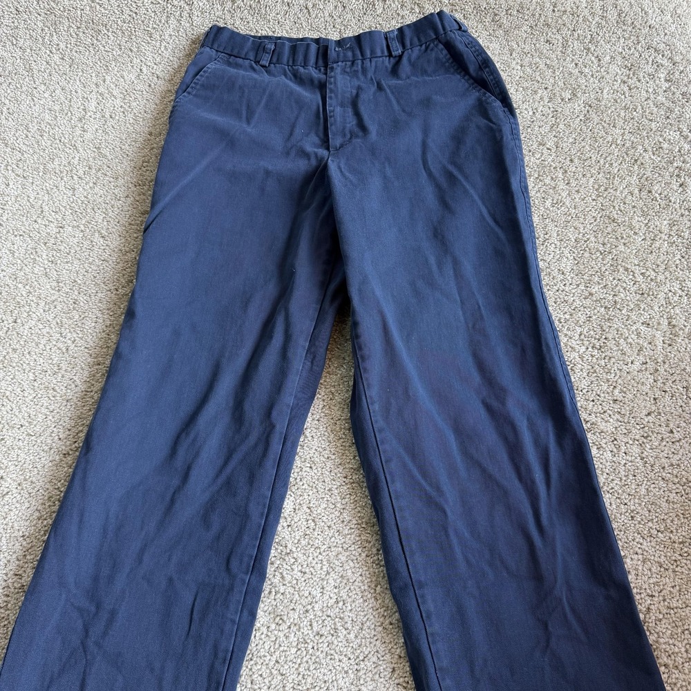 Vintage Lee Pants Mens 32x32 Blue Cotton Chino Relaxed Straight Leg Casual